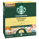 Starbucks Veranda Blend for Nespresso Vertuo Ground Coffee Capsules 8Ct