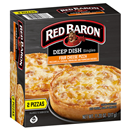 Red Baron Deep Dish Singles, Four Cheese Pizza, 2Ct
