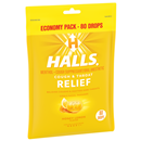 Halls Relief Honey Lemon Cough & Sore Throat Drops