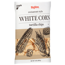 Hy-Vee White Corn Restaurant Style Tortilla Chips