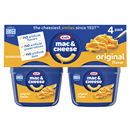 Kraft Original Mac & Cheese Macaroni and Cheese Microwaveable Dinner, 4 Pack