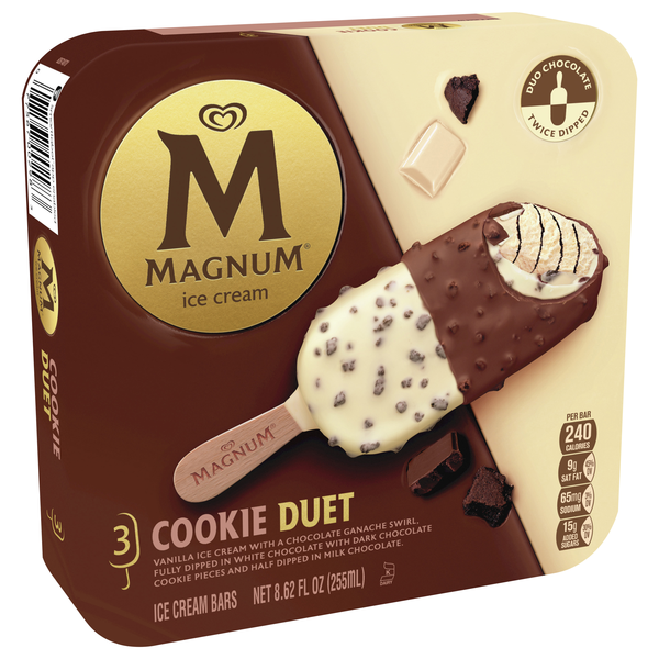 Magnum Cookie Duet Ice Cream Bars | Hy-Vee Aisles Online Grocery
