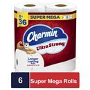 Charmin Charmin Ultra Strong Bath Tissue 6 Super Mega Rolls -6Rl