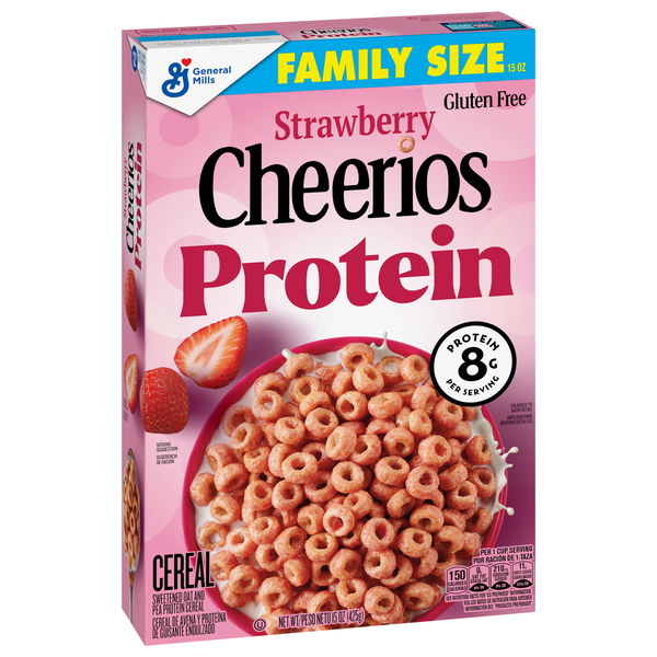 Cheerios Protein Strawberry Cereal, Family Size | Hy-Vee Aisles