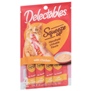 Delectables Squeeze Up Treats for Cats with Chicken - 4 Ct