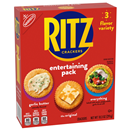 Ritz Crackers Entertaining Variety Pack With Original, Everything, And Garlic Butter Crackers, Snacks For Kids And Adults, Party Snacks, 10.3 Oz