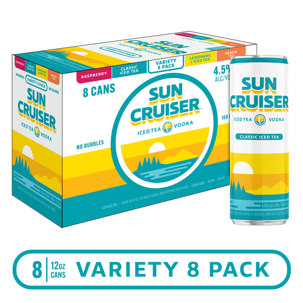 Sun Cruiser Iced Tea Vodka, Variety 8Pk | Hy-Vee Aisles Online