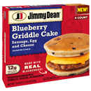 Jimmy Dean Blueberry Griddle Cake Sausage, Egg And Cheese Sandwiches, 4 Ct