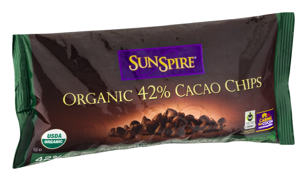SunSpire Organic 42% Cacao Chips Semi-Sweet Chocolate Chips | Hy