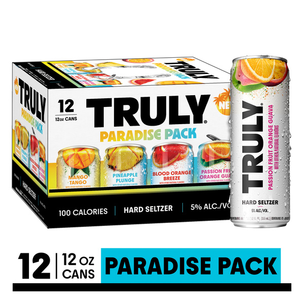 TRULY Hard Seltzer Paradise Pack Variety (12 fl. oz. Can, 12pk