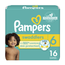 Pampers  Swaddlers Diapers, Size 6 (35+ Lb)