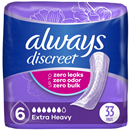 Always Discreet Incontinence Pads for Women, Extra Heavy Absorbency