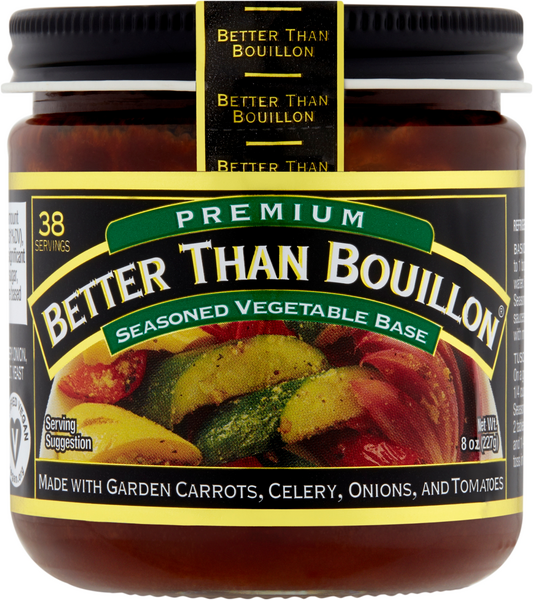  Better Than Bouillon Premium Roasted Garlic Base, Made with  Seasoned Roasted Garlic, 38 Servings Per Jar, 8 Ounce (Pack of 2) : Grocery  & Gourmet Food