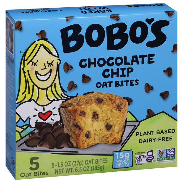 その他 bobo Bobo's Oat Bites Original with Chocolate Chips Gluten Free 5-1.3oz
