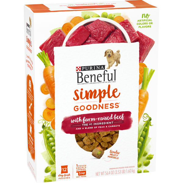 Purina Beneful Simple Goodness with Farm Raised Beef Premium Dog