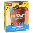 Carnation Breakfast Essentials Rich Milk Chocolate, Classic French Vanilla & Strawberry Sensation Variety Pack, 10-1.26 oz Packets