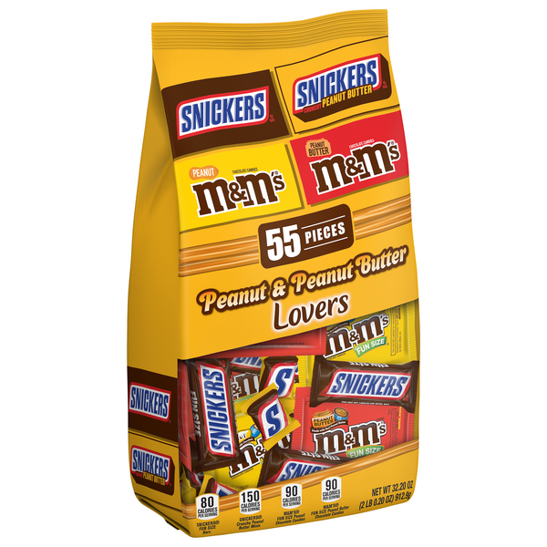 M&M'S And Snickers Peanut And Peanut Butter Assorted Chocolate