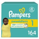 Pampers Pampers Swaddlers Diapers, Size 1, 164 Count