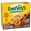 belVita Sandwich Dark Chocolate Creme Breakfast Biscuits 5-1.76 oz