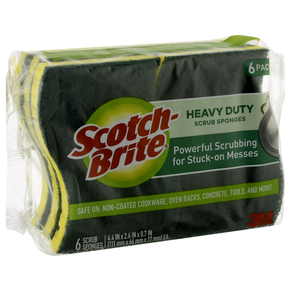 Scotch-Brite Heavy Duty Scrub Sponges, 9 count