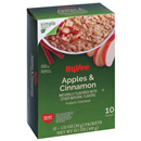 Hy-Vee Instant Oatmeal, Apples & Cinnamon 10Ct
