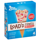 Blue Bunny Load'D Cones Strawberry Shortcake Ice Cream Cones 4-4 Fl. Oz.