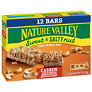 Nature Valley Cashew Sweet & Salty Nut Granola Bars 12-1.2oz Bars