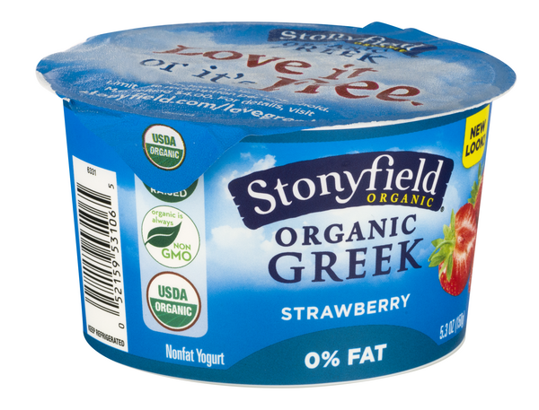 Stonyfield Organic Strawberry Nonfat Greek Yogurt | Hy-Vee Aisles
