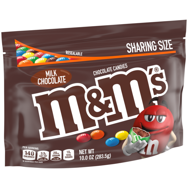 M&M'S Peanut Milk Chocolate Candy, Party Size - 38 Oz Bag