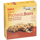 Hy-Vee Chewy Protein Bars Peanut Butter & Dark Chocolate 5-1.42 oz Bars