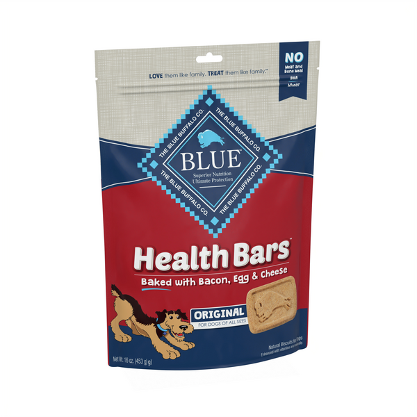 Blue Buffalo Health Bars Natural Crunchy Dog Treats Biscuits