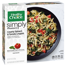 Healthy Choice Cafe Steamers Simply Creamy Spinach & Tomato Linguini