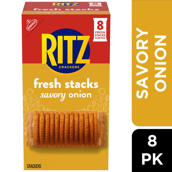 Ritz Fresh Stacks Savory Onion Crackers, 8Pk | Hy-Vee Aisles