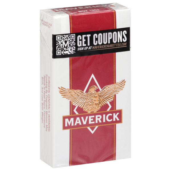 Maverick Cigarettes, 100S, Box