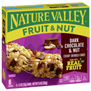 Nature Valley Fruit & Nut Dark Chocolate Chewy Trail Mix Granola Bars, 1.2 oz, 6 count