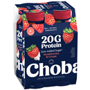 Chobani 20g Protein Greek Yogurt Drink Strawberry Cream, 4Pk