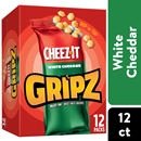 Cheez-It Gripz, White Cheddar, 12-0.9 oz Pouches