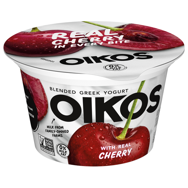 Oikos Nonfat Cherry Greek Yogurt | Hy-Vee Aisles Online Grocery Shopping