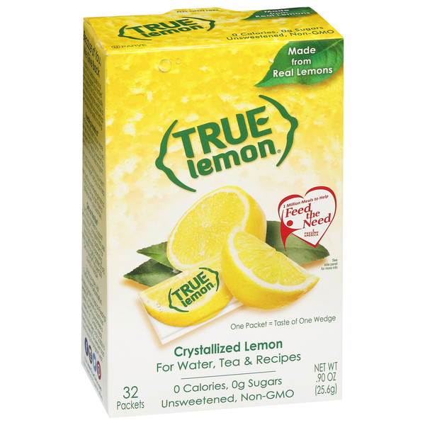 True Lemon Crystallized Lemon 32 Packets | Hy-Vee Aisles Online