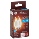 GE Relax LED 60W Light Bulbs, Soft White, HD Light, Clear Finish