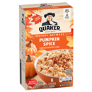 Quaker Limited Edition Pumpkin Spice Instant Oatmeal -1.51oz. Packets