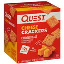 Quest Cheese Crackers, Cheddar Blast 4-1.06 Bags