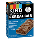 KIND Breakfast Cereal Bar, Chocolate With Almonds 6-1.55 oz