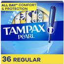 Tampax Pearl Plastic Regular Absorbency Unscented Tampons