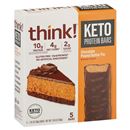think! Keto Chocolate Peanut Butter Pie Protein Bars