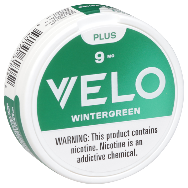 Velo Plus Nicotine Pouches, Wintergreen, 9 Mg, 20Ct | Hy-Vee