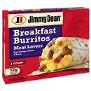 Jimmy Dean Breakfast Burritos Meat Lovers 4Ct