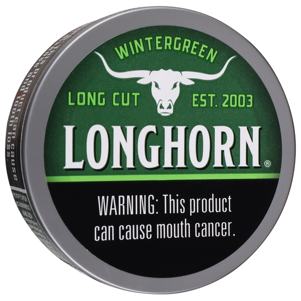LongHorn Long Cut Wintergreen Moist Snuff 1.2 oz