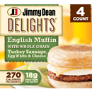 Jimmy Dean Delights Turkey Sausage, Egg White, & Cheese Muffins 4Ct
