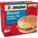 Jimmy Dean Biscuit Sandwich Sausage, Egg, & Cheese 8Ct